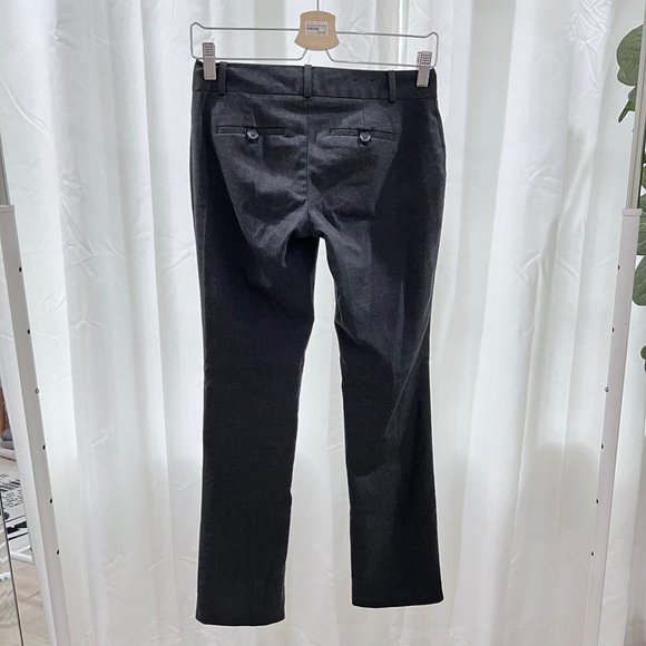 Banana Republic Straight Martin Fit Petite Dark Gray Women's Pants - Picture 2 of 7